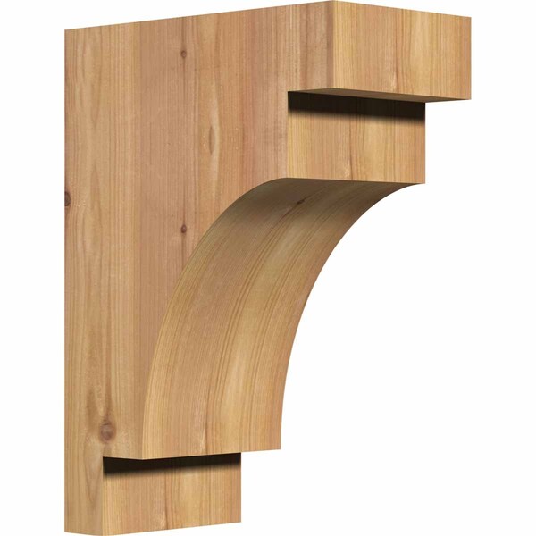 Ekena Millwork Mediterranean Smooth Corbel, Western Red Cedar, 5 1/2"W x 10"D x 14"H COR06X10X14MED00SWR - main